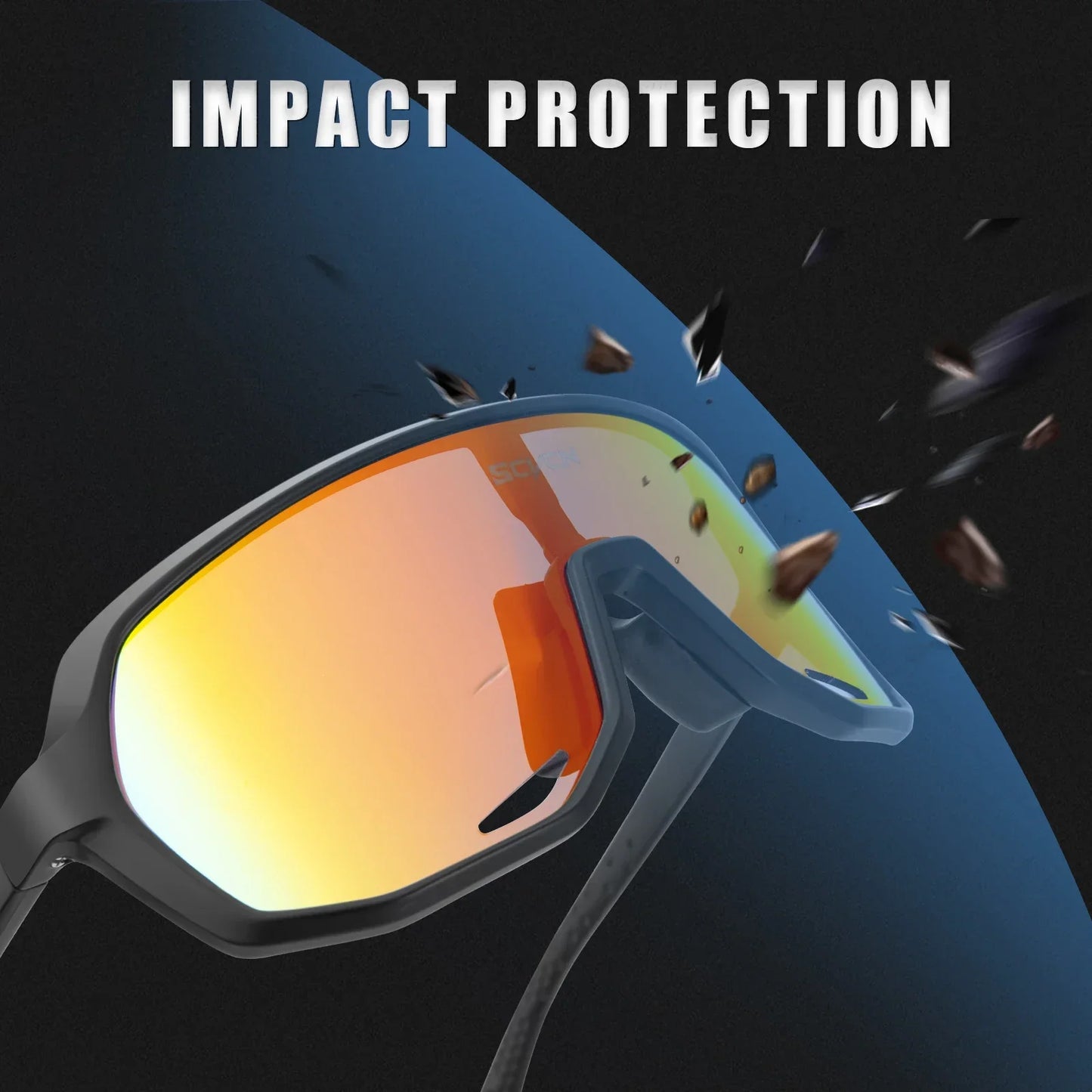 SCCVN Fahrradbrille UV400 Photochrome Fahrradsonnenbrille Outdoor Fahrradsonnenbrille Fahrradbrille Sport MTB Reitbrille