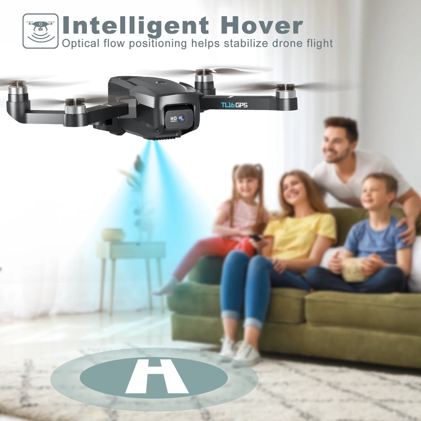 TL16GPS UVA with 4K HD Camera 5G FPV WiFi GPS Drone 50xZoom RC Quadcopterl  Brushless Motor Optical Flow Gift Foldable Toy CO