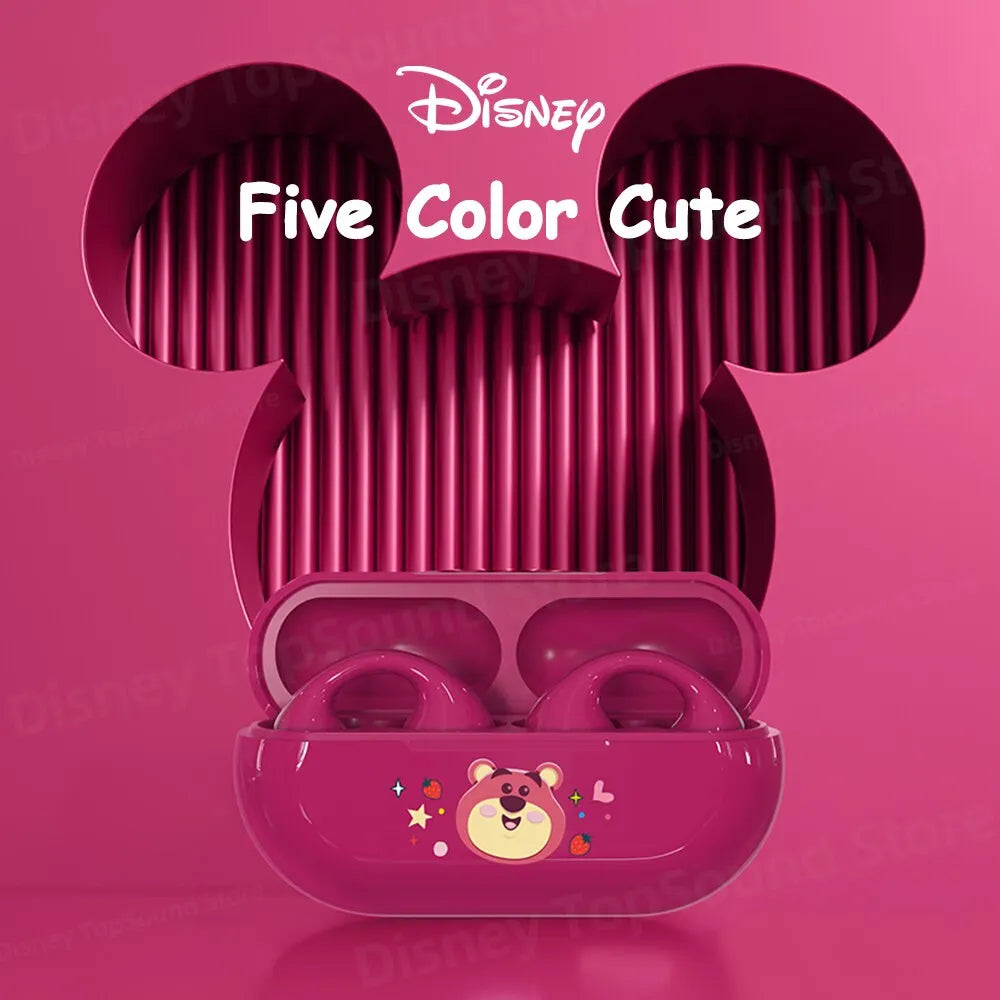 Auricolari Disney D5 Bluetooth 5.3 con clip auricolare, nuovo modello 2024