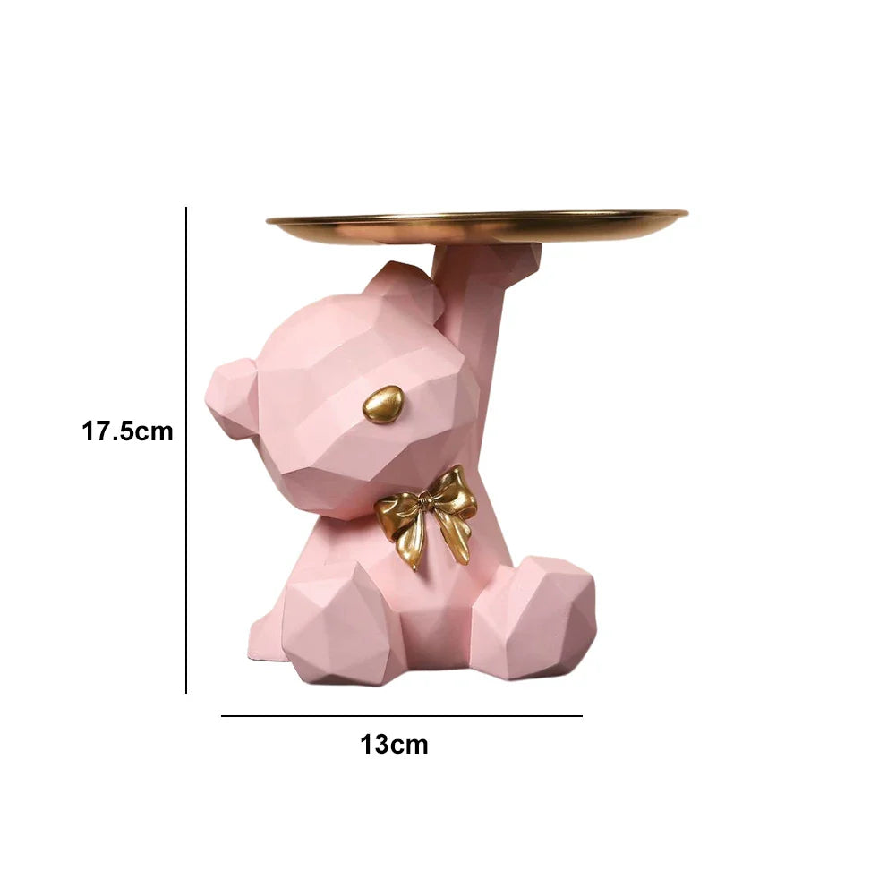 Bulldog Cool Sculpture Dog Ornament Butler Storage Box