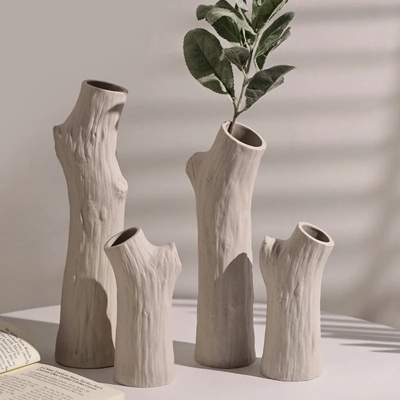 CAPIRON Stammvase, Keramik, nordischer Stil, Wabi-Sabi, Blumenarrangement, Schreibtisch, Heimdekoration, Zubehör, Bücherregal, Inneneinrichtung