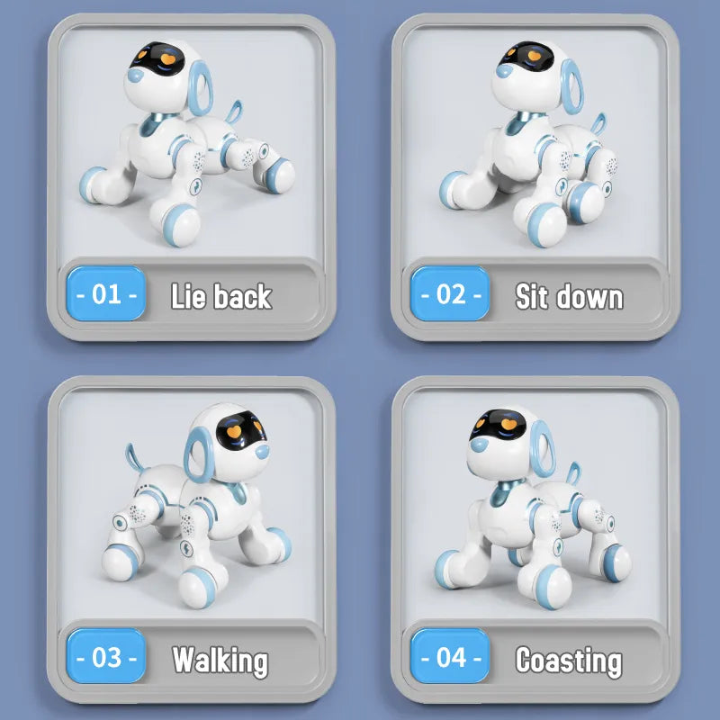 Electronic Robot Dog Stunt with Voice Command & Touch-sense
