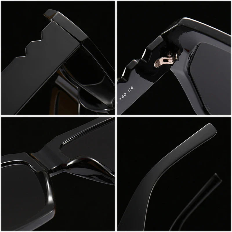 Retro Polygon Cat Eye Sonnenbrille Farbverlauf