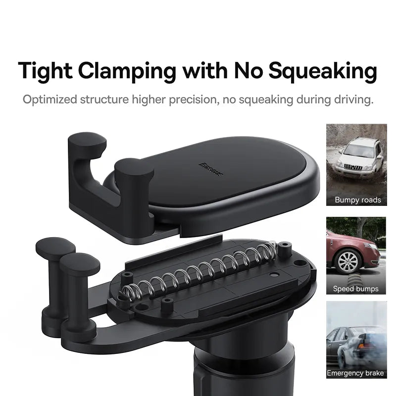 Supporto per telefono da auto Baseus Gravity Auto ripristinabile nella bocchetta dell'aria dell'auto Supporto in silicone per iPhone Xiaomi Samsung Supporto per cellulare da auto