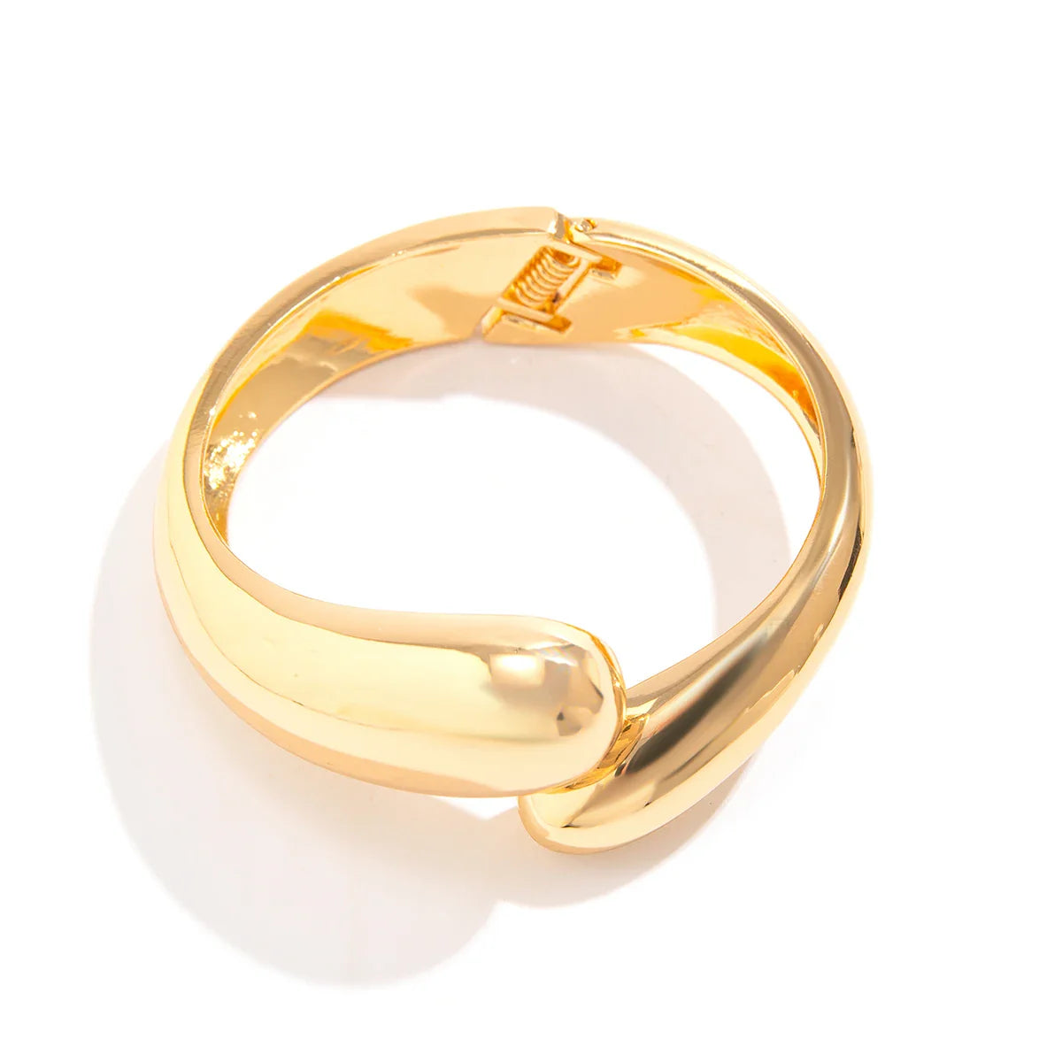 Bracciale regolabile con goccia d'acqua, stile fashion, colore oro e argento