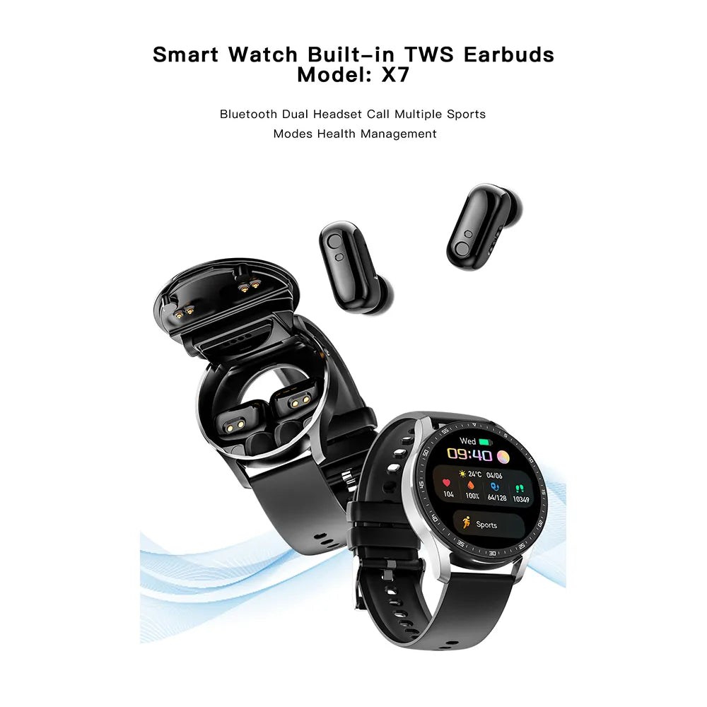 X7 Bluetooth-Headset Smartwatch TWS Zwei in einem