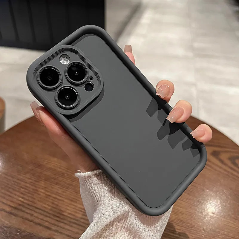 Custodia per telefono carina per iPhone 15 14 13 12 11 Pro Max, morbida custodia in silicone per iPhone X 14 15 Plus, protezione per la fotocamera