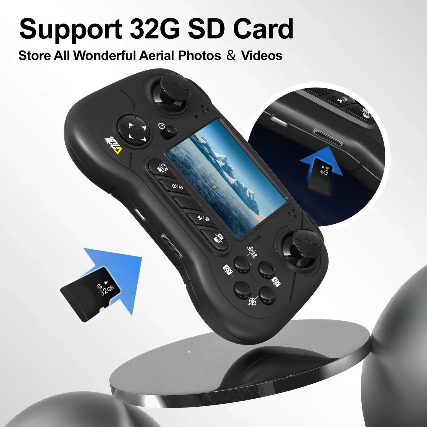 TD31LCD Drone RC Quadcopter with 320*240 LCD Screen Brushless UAV Optical Flow for Adult Beginner  Digital Image Transmission CO