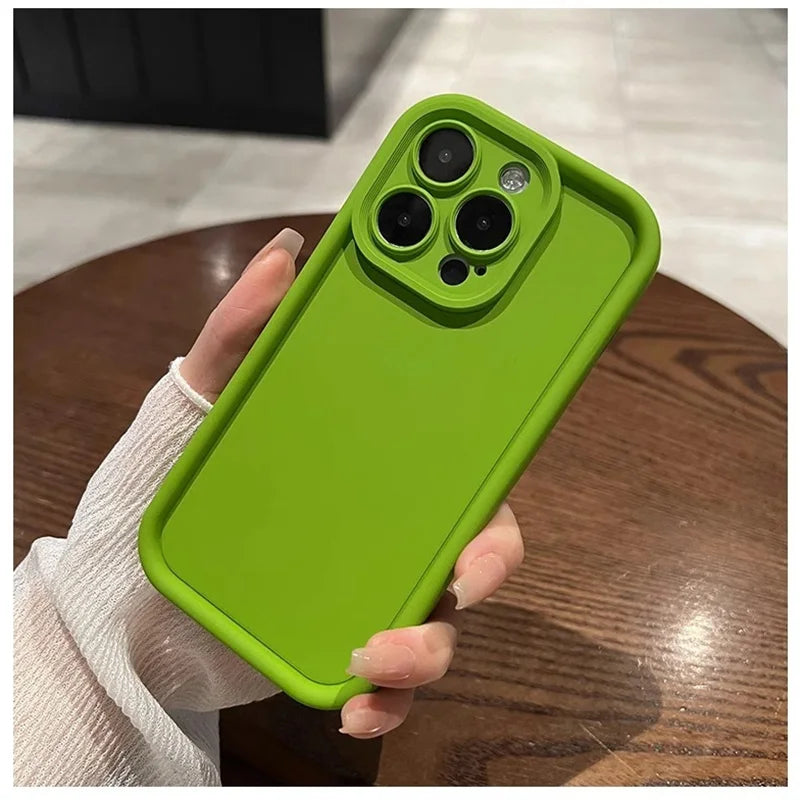 Custodia per telefono carina per iPhone 15 14 13 12 11 Pro Max, morbida custodia in silicone per iPhone X 14 15 Plus, protezione per la fotocamera