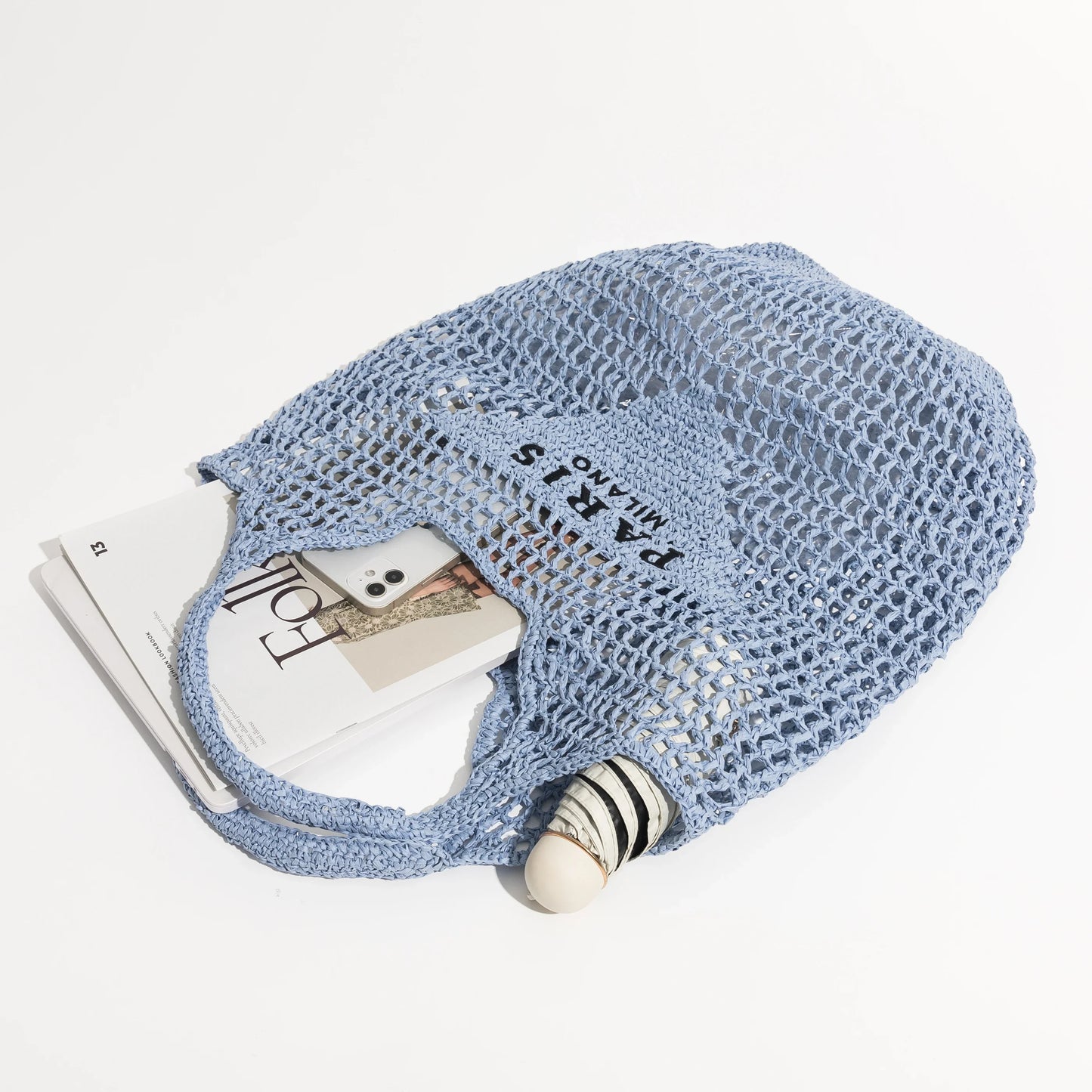 Borsa estiva in paglia di design di lusso