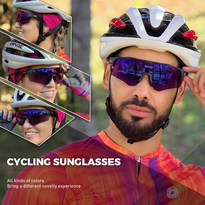 SCVCN Radfahren Sonnenbrillen Männer Frauen MTB Fahrrad Brille UV400 Polarisierte Angeln Protezione Eyewear Photochrome Bike Goggles