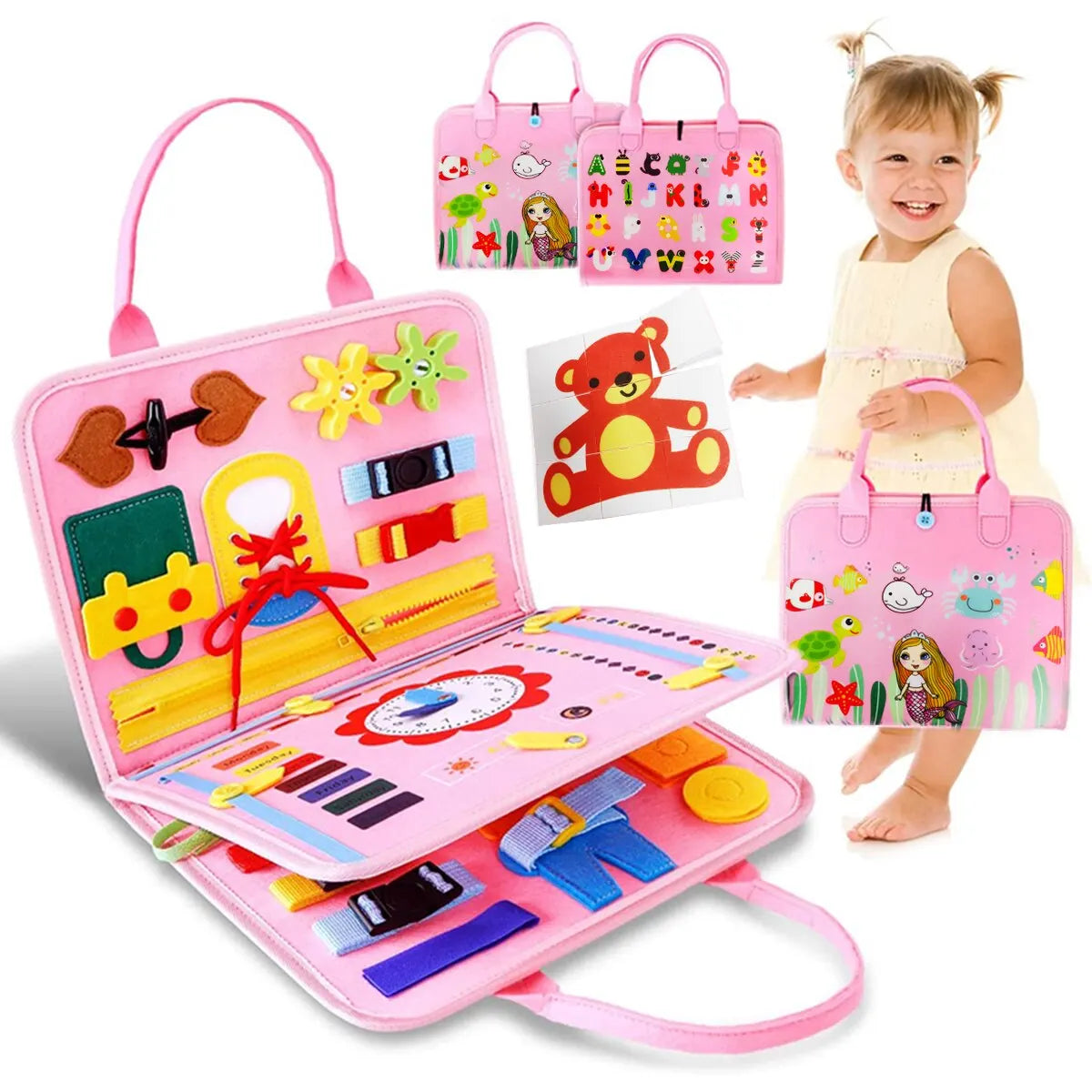 Tavola Montessori per bambini piccoli sensoriale - Apprendimento educativo prescolare