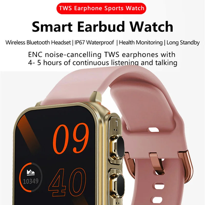 Smart Watch con auricolari ENC con cancellazione del rumore e display HD da 1,91''