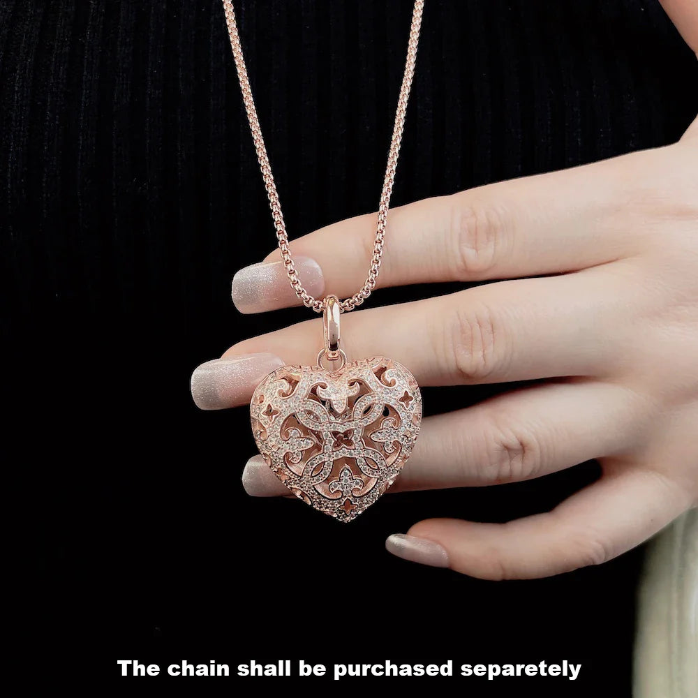 Anhänger Liebe Herz Medaillon Fashion Glam 925 Sterling Silber Schmuck Europa Stil Zubehör Seele Geschenk Für Frau