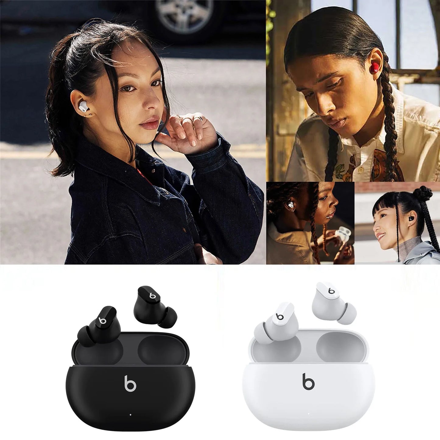 Original BEATS Studio Buds+ - Auricolari senza fili con cancellazione del rumore