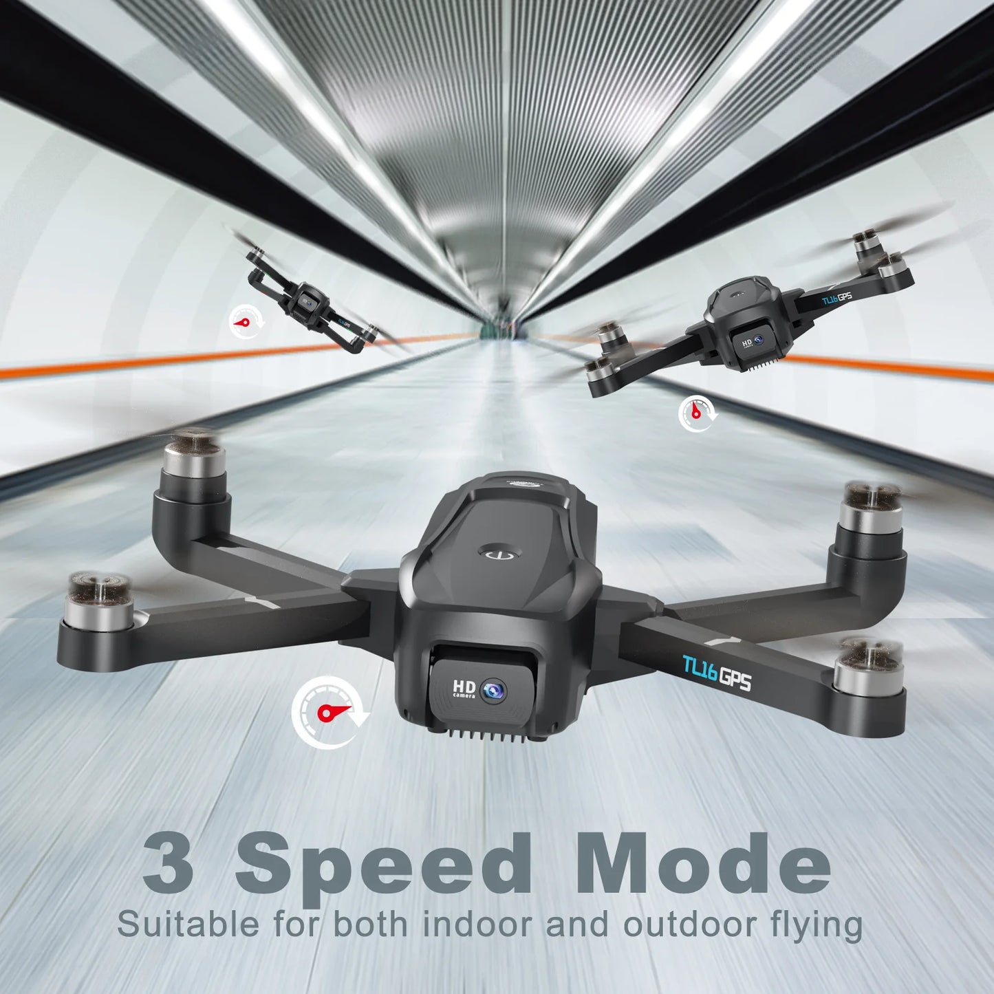 TL16GPS UVA with 4K HD Camera 5G FPV WiFi GPS Drone 50xZoom RC Quadcopterl  Brushless Motor Optical Flow Gift Foldable Toy CO