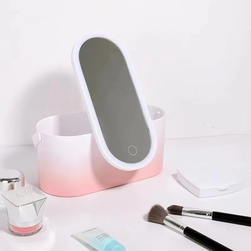 Make-up- und Schmuck-Organizer-Box mit LED