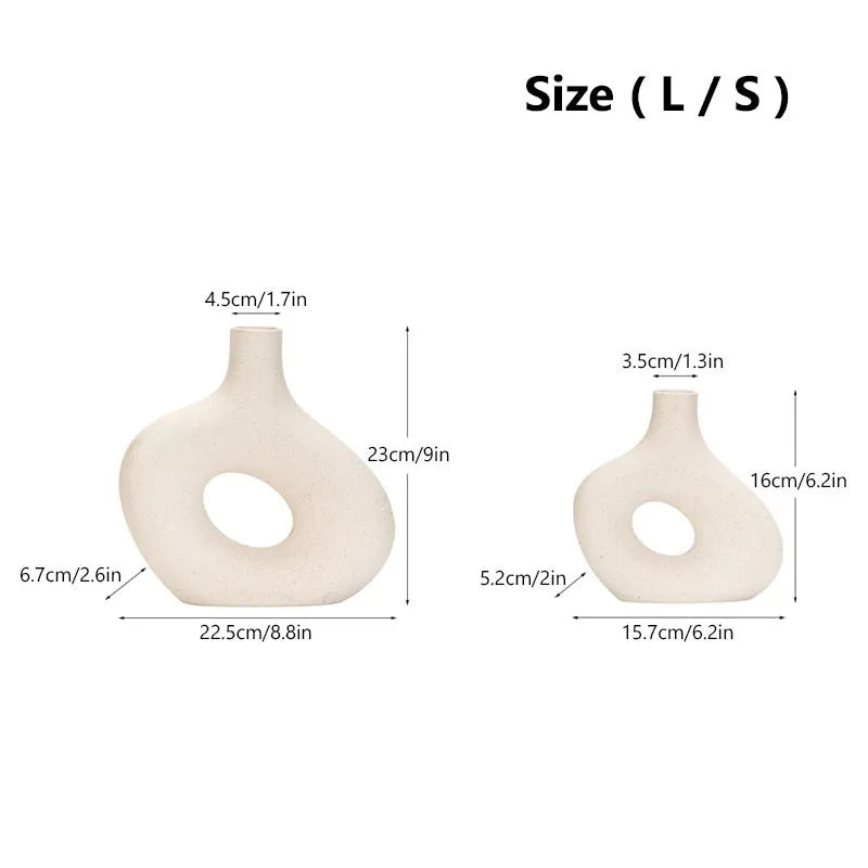 Vaso in ceramica opaca nordica