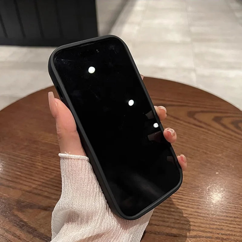 Custodia per telefono carina per iPhone 15 14 13 12 11 Pro Max, morbida custodia in silicone per iPhone X 14 15 Plus, protezione per la fotocamera