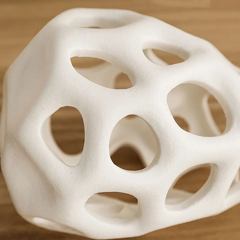 CAPIRON Aushöhlen Keramikvase Weiß Nero Nordische Klassische Ästhetik Büro Zuhause Wohnzimmer Innendekoration Zubehör