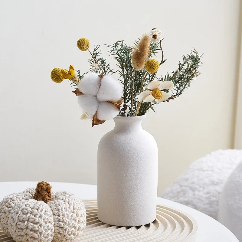 CAPIRON Piccolo vaso da fiori in ceramica, stile nordico, mini, moderno, arte, tavolo, soggiorno, cucina, decorazione, accessori, fiori secchi