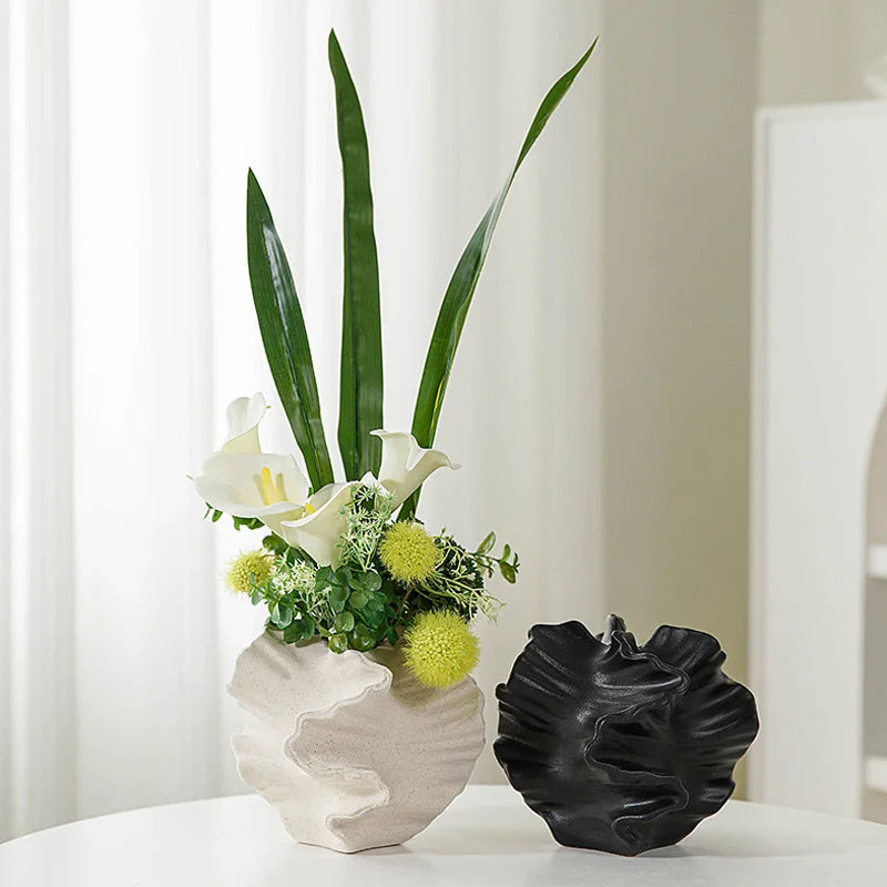 Vaso in ceramica di corallo, arte nordica