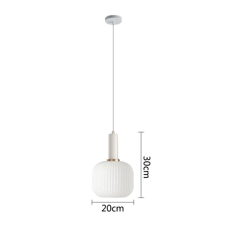 Nordische Glaspendelleuchten LED Minimalistischer Lampenschirm