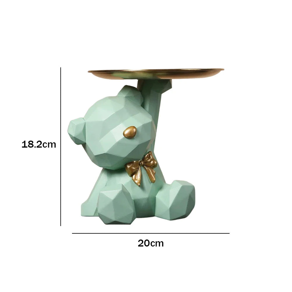 Bulldog Cool Sculpture Dog Ornament Butler Storage Box