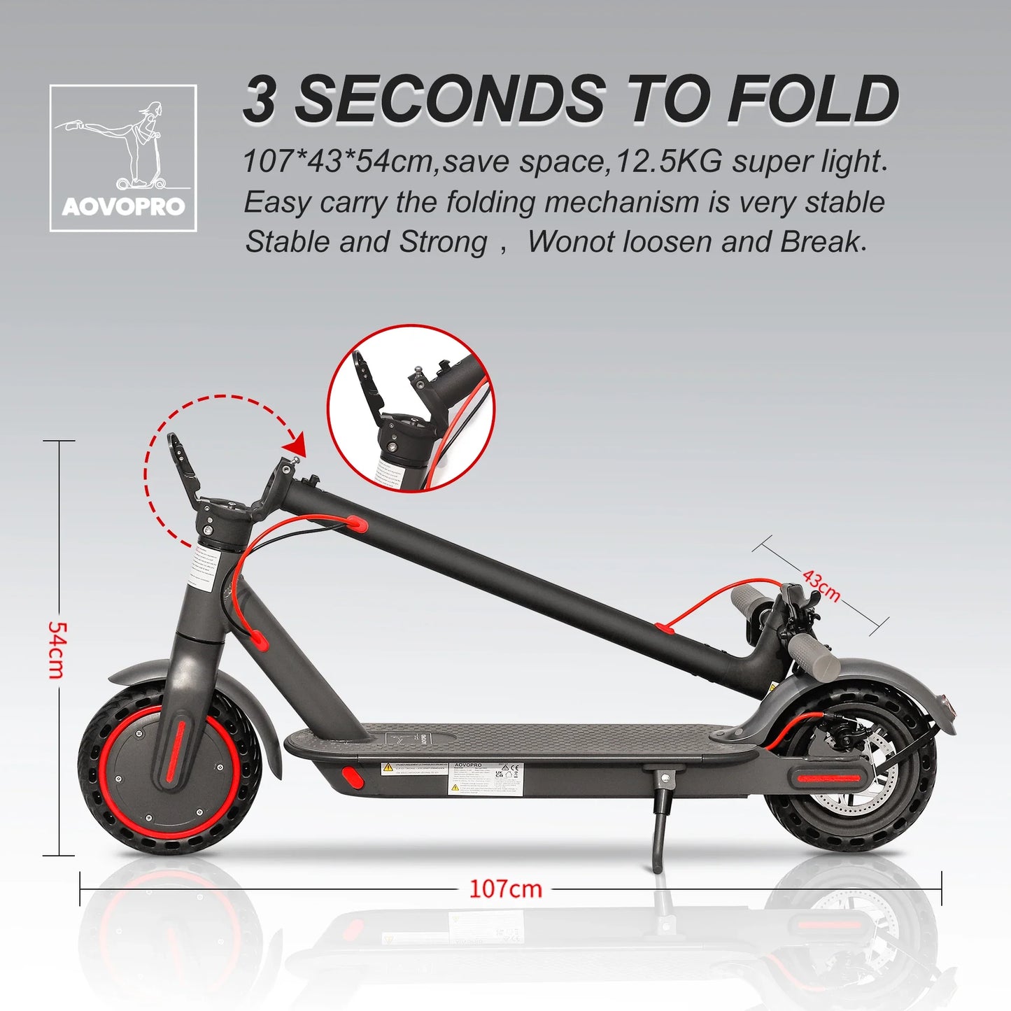 Elektroroller ES80 350 W, Akku 10,5 Ah, 8,5-Zoll-Räder, Smart-App, Höchstgeschwindigkeit 31 km/h, zusammenklappbarer elektrischer Tretroller