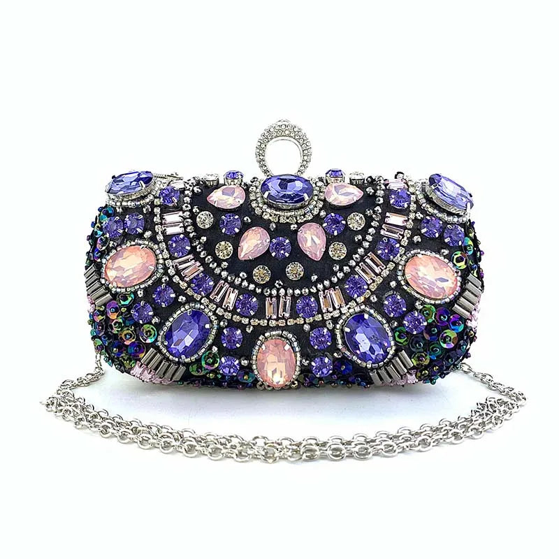 Pochette estiva con perline Bohemia