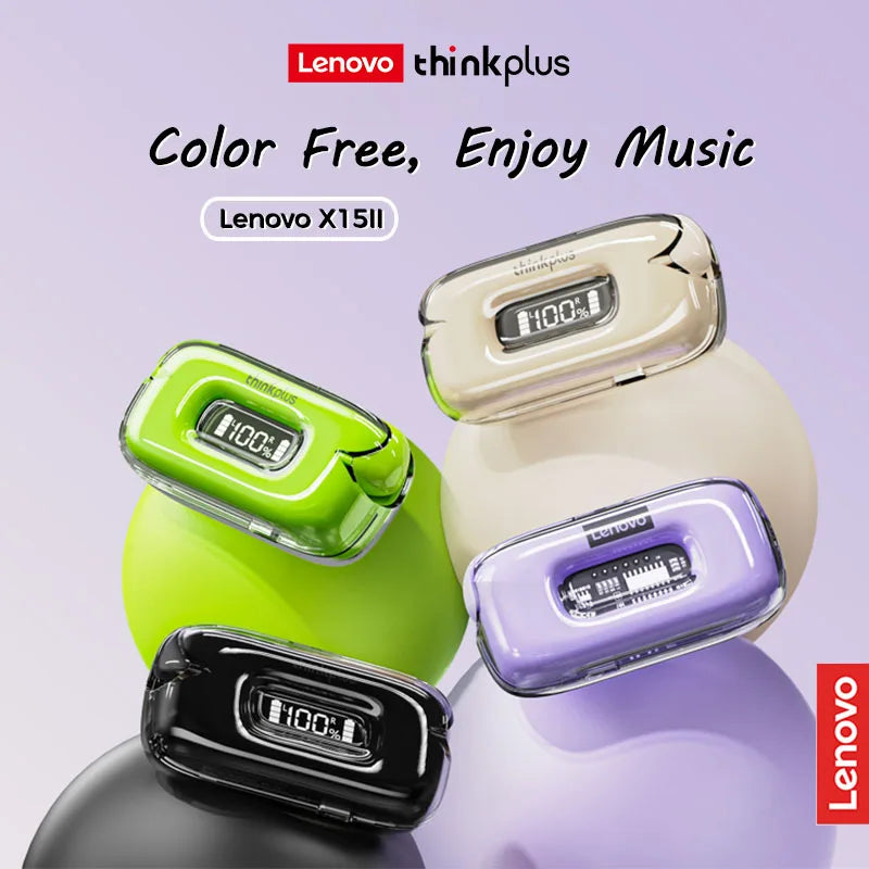 Auricolari Lenovo ThinkPlus X15II Bluetooth TWS con display LED