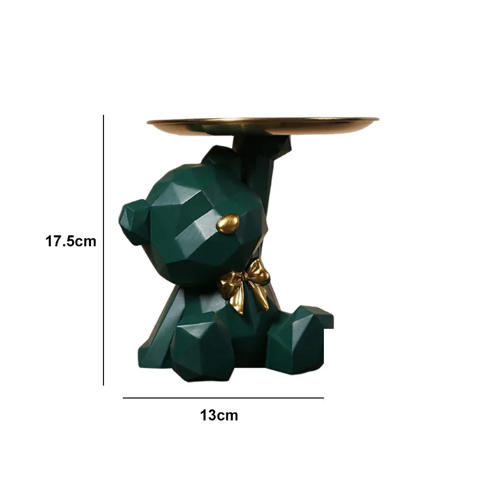 Bulldog Cool Sculpture Dog Ornament Butler Storage Box
