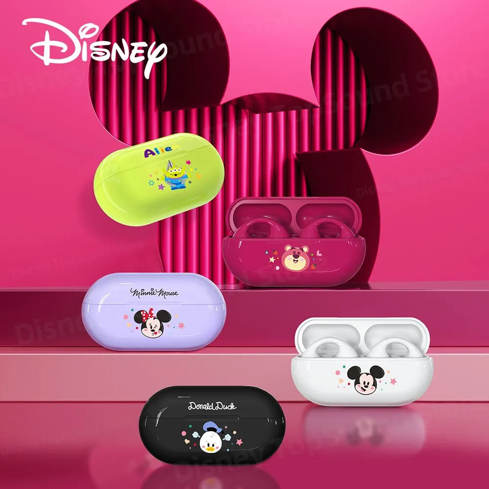 Auricolari Disney D5 Bluetooth 5.3 con clip auricolare, nuovo modello 2024