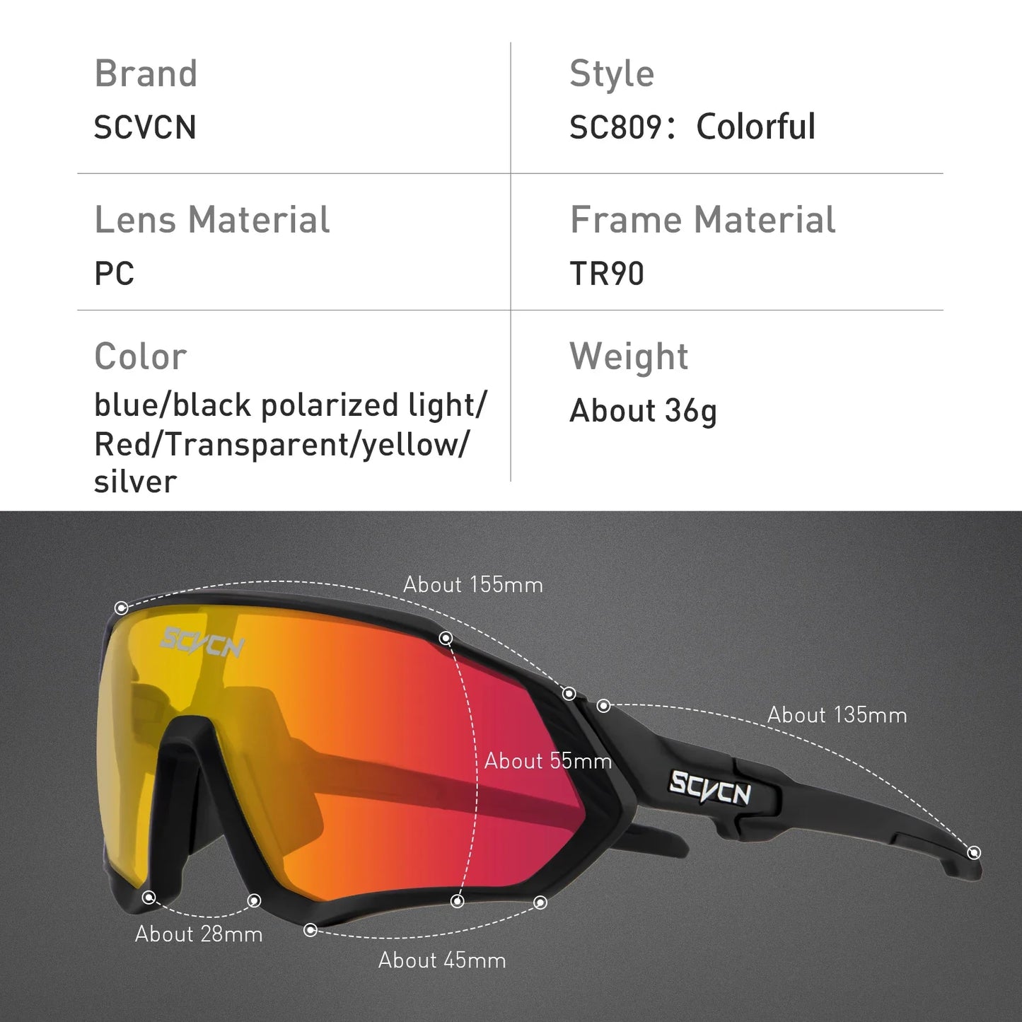 Fahrradbrille UV400 Herren Damen Fahrrad Sportausrüstung Outdoor MTB Radbrille Straßenlauf Fahren Sonnenbrille 1 Linse