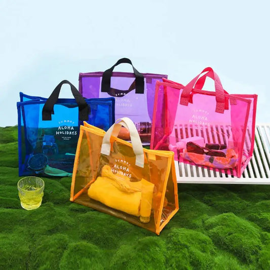 Borsa estiva alla moda in PVC trasparente