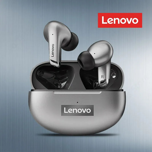 Original Lenovo LP5 Senza fili Bluetooth-Ohrhörer HiFi-Musik-Ohrhörer Kopfhörer Sport Wasserdichtes Headset mit Mikrofon-Ohrhörer Neu