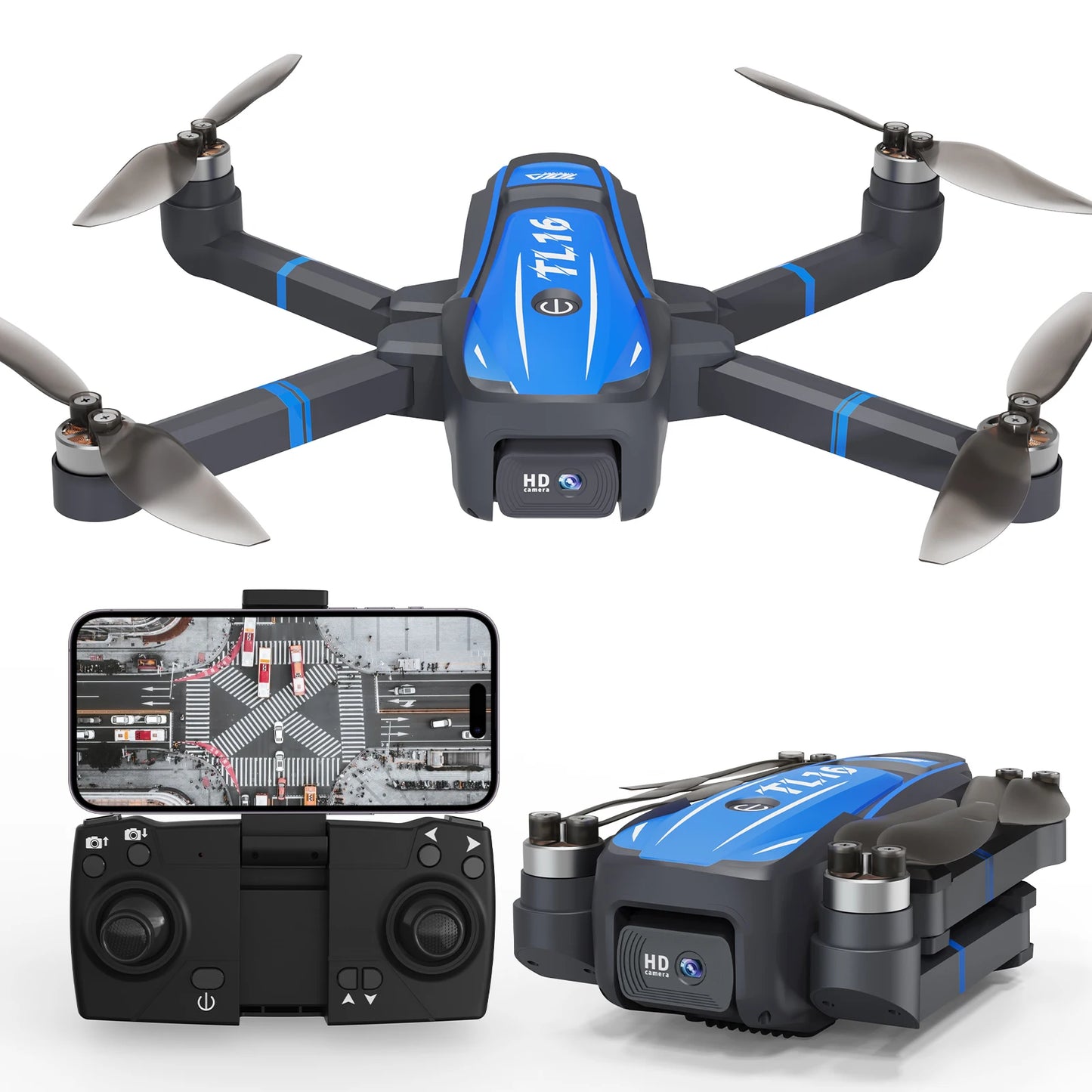 TL16 Drone 1080P HD Camera 2.4G WiFi FPV UAV Toy RC Quadcopter Brushless Motor Wide Angle Motorised lens Optical Flow Gift CO