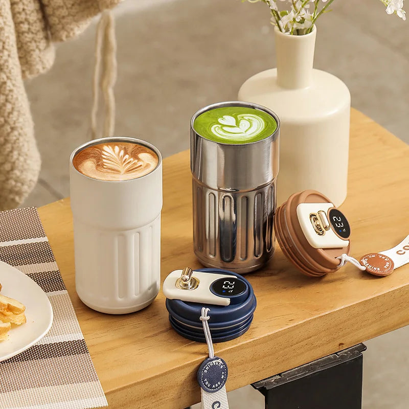 Thermos da 450 ml con display intelligente in acciaio inossidabile