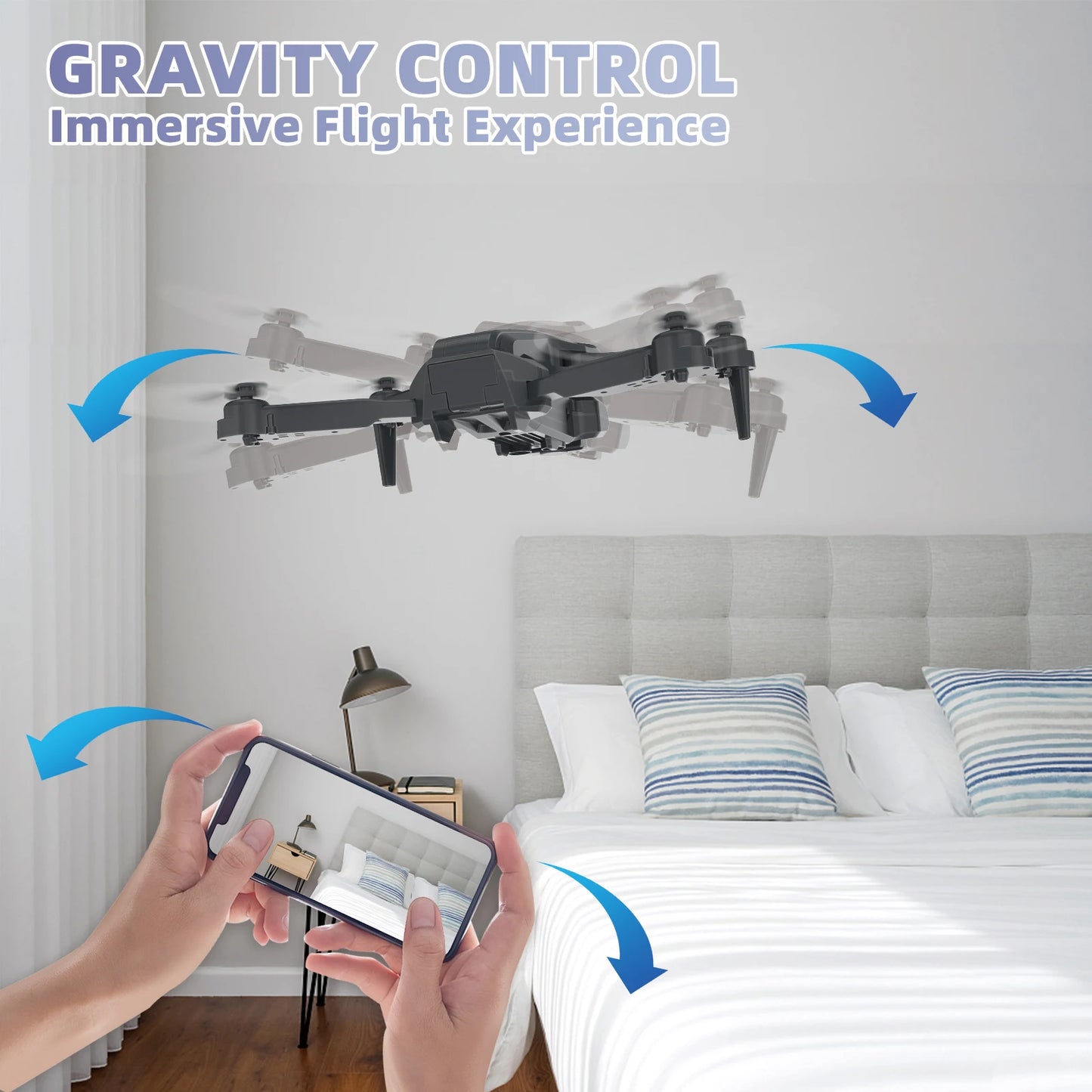IDEA12 mini Drone 1080P HD Camera 2 Batteries Foldablef RC Quadcopter 2.4G WiFi FPV Optical Flow for Kids Gift CO