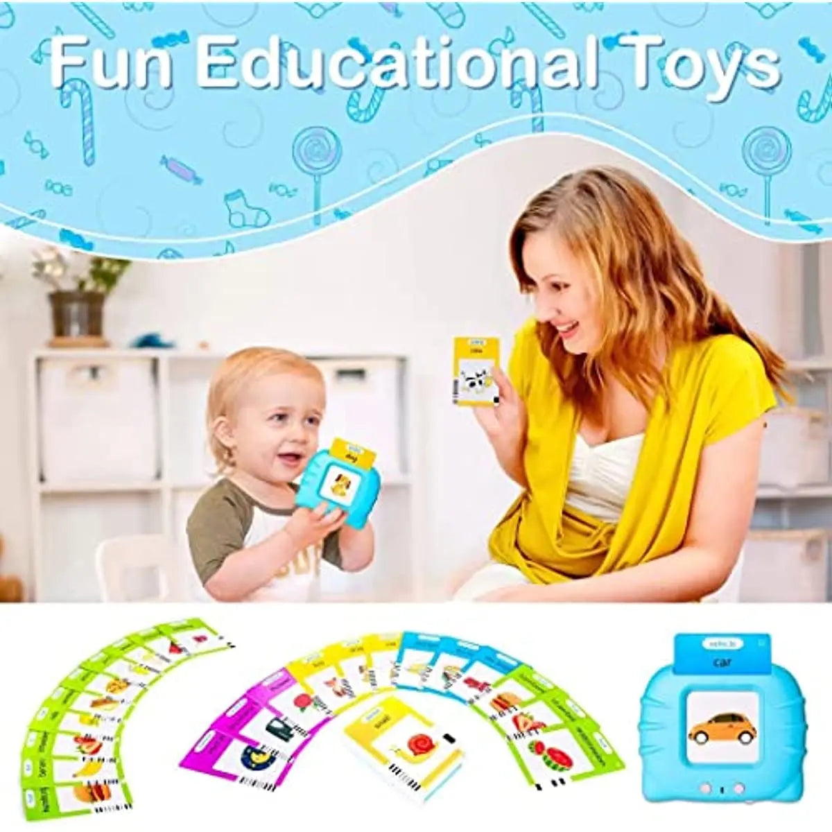 Carte parlanti Montessori, giocattoli educativi