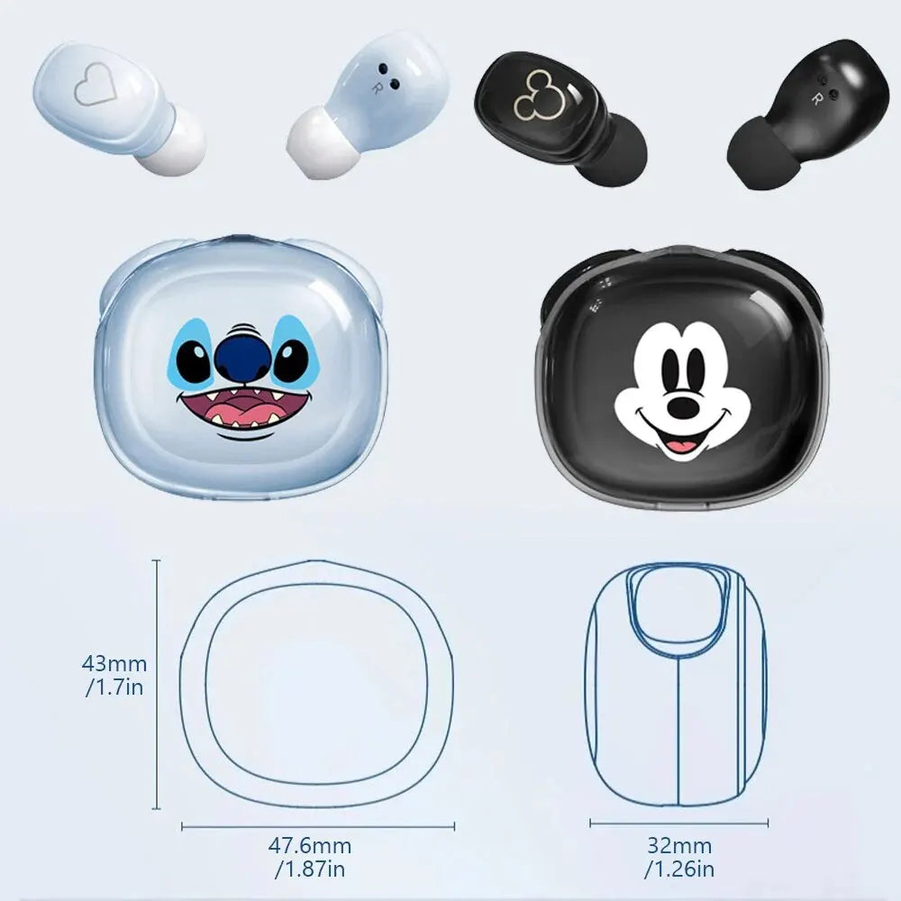 Disney Headphone Bluetooth 5.3 HiFi Stereo HD LED Digital Display