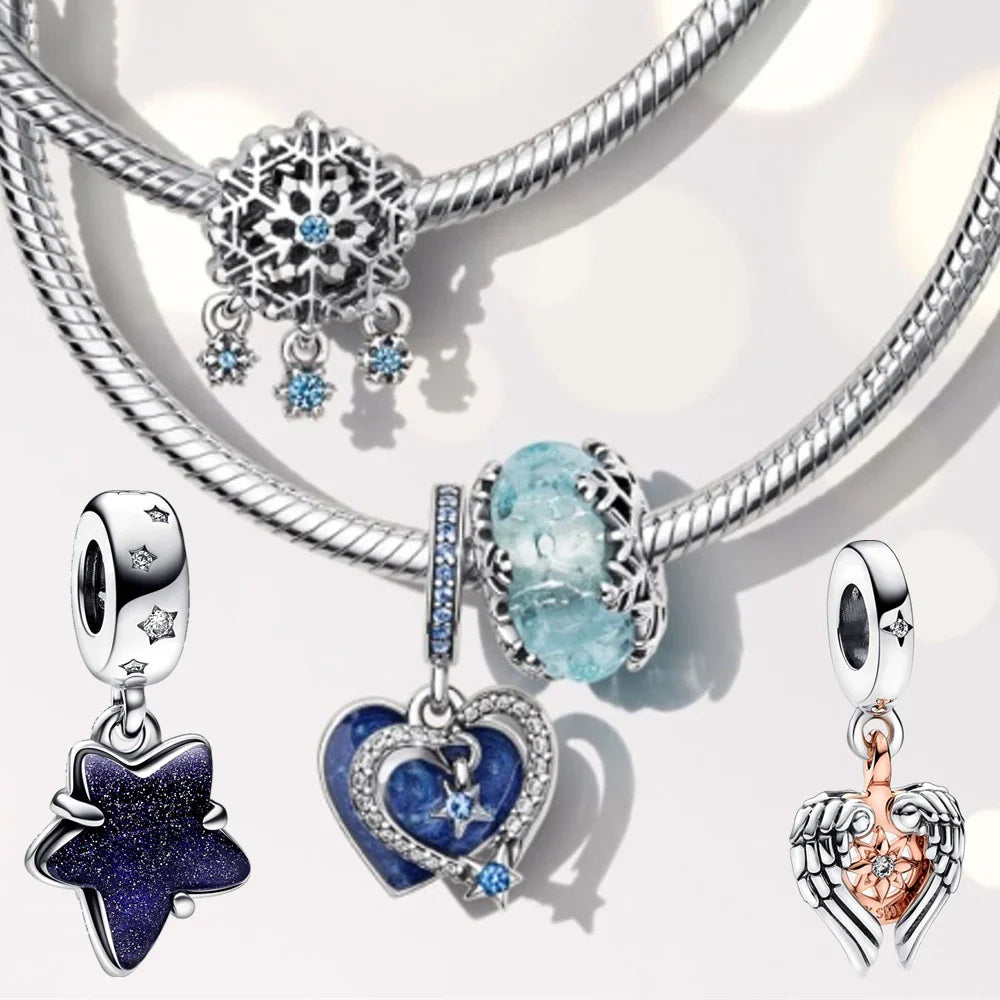 Disney Charms Silber 925 Lilo und Stitch Serie Passend für Pandora Armband
