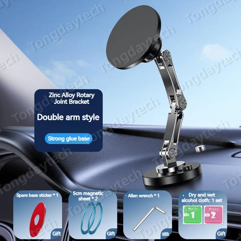 Magnetic Car Phone Holder 360° Rotation Foldable