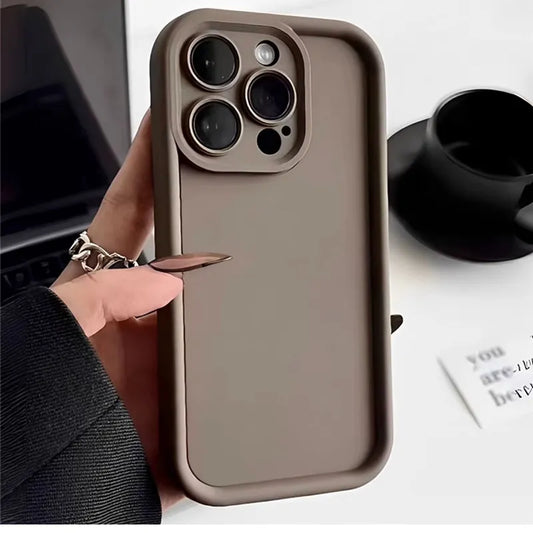 Custodia per telefono carina per iPhone 15 14 13 12 11 Pro Max, morbida custodia in silicone per iPhone X 14 15 Plus, protezione per la fotocamera