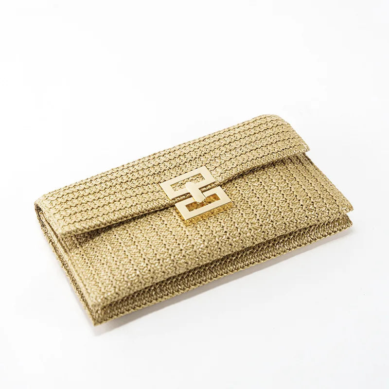 Borsa Pochette in paglia alla moda