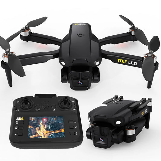 TD12LCD mit Motor, bürstenlose Drohnen mit LCD-Bildschirm, RC-Quadcopter mit optischer Flusspositionierung für Anfänger