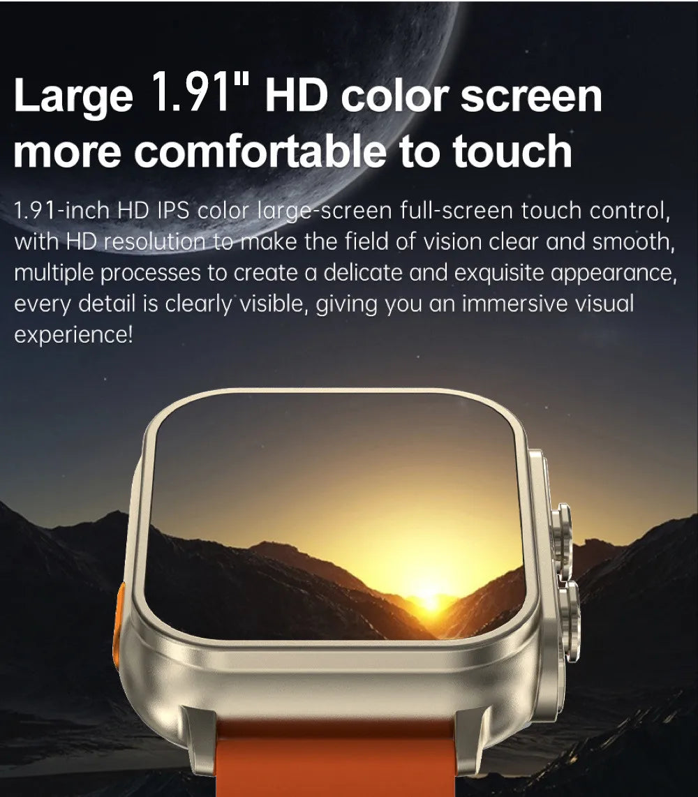 Smart Watch con auricolari ENC con cancellazione del rumore e display HD da 1,91''