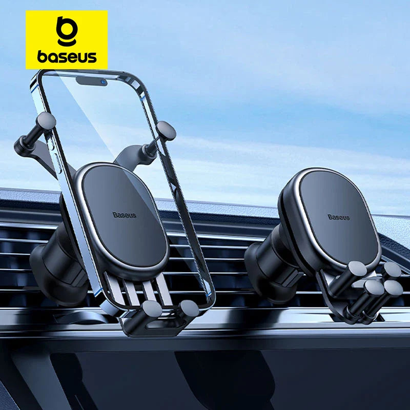 Supporto per telefono da auto Baseus Gravity Auto ripristinabile nella bocchetta dell'aria dell'auto Supporto in silicone per iPhone Xiaomi Samsung Supporto per cellulare da auto