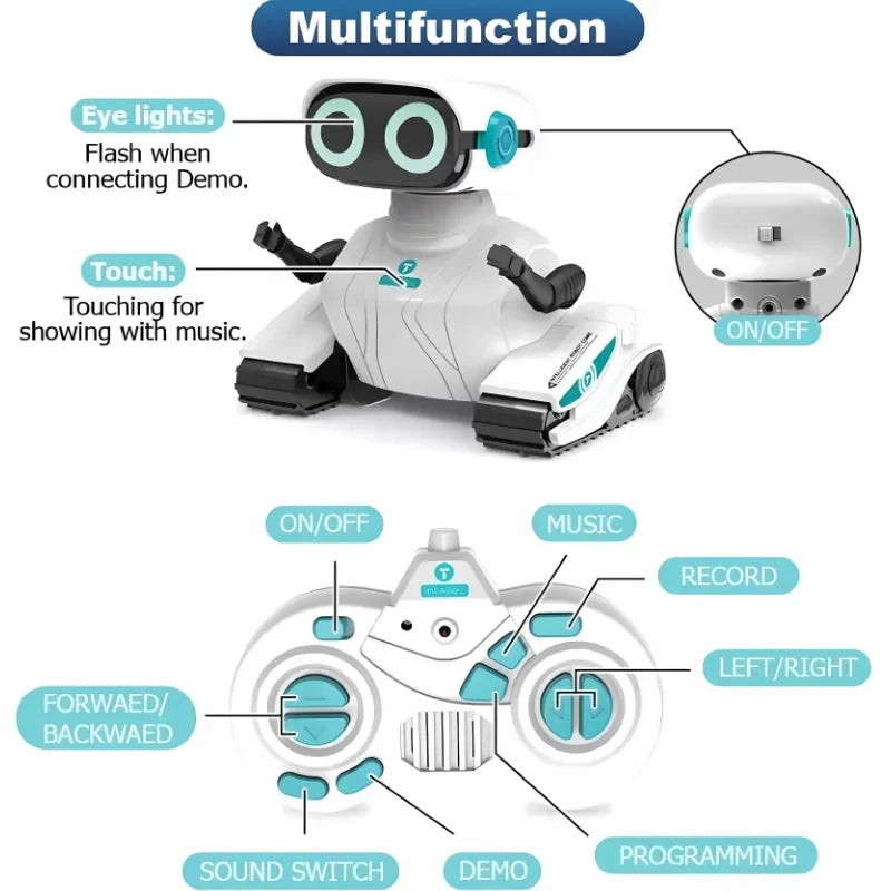 Electric Smart Robot with Remote Control (Sing & Dance)