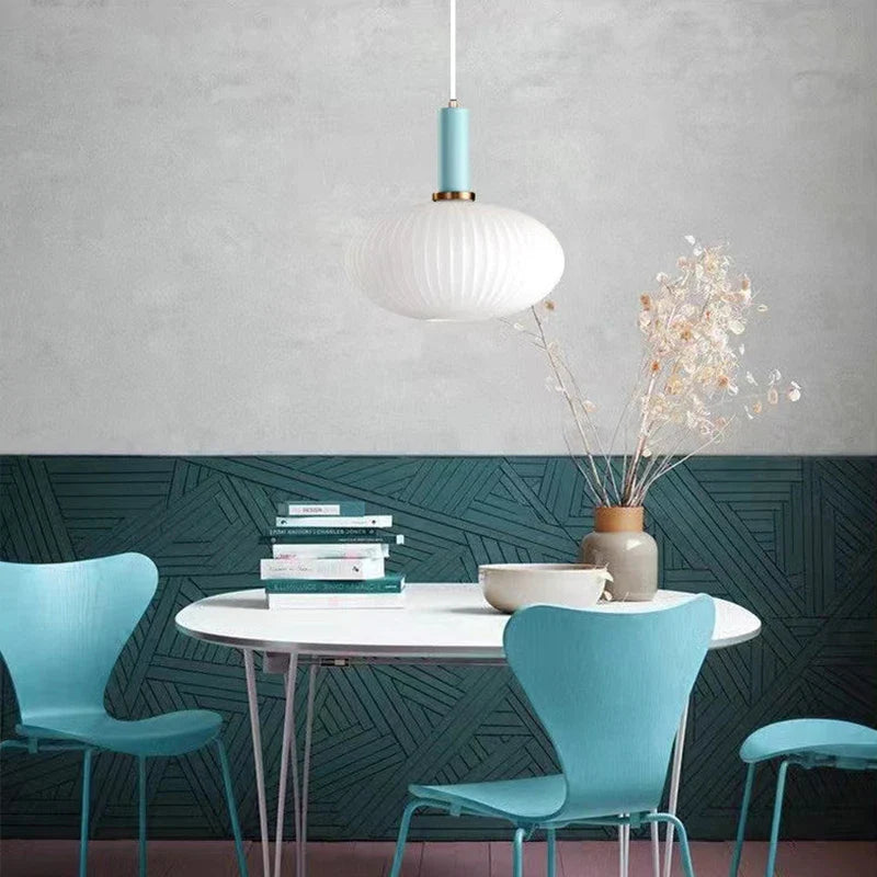 Nordische Glaspendelleuchten LED Minimalistischer Lampenschirm